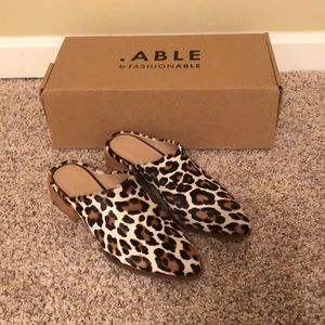 Live Fashionable (Able) Leopard Mules